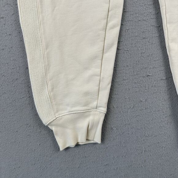 Helmut Lang Jogger Sweatpants Women’s Medium Ivory Cotton Knit Combo L02HW201 - Picture 9 of 16